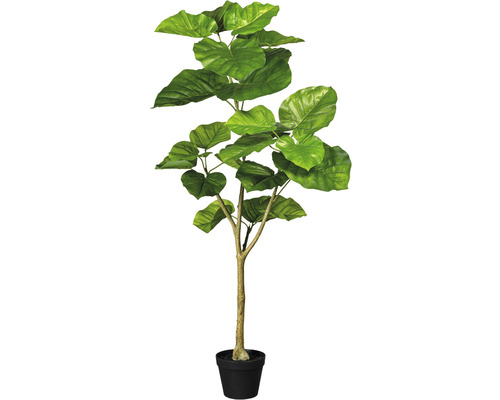 Kunstplant Ficus umbellata groen in pot H 125 cm