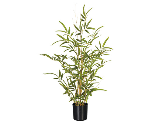 Kunstplant Bamboe miniblad groen in pot H 70 cm