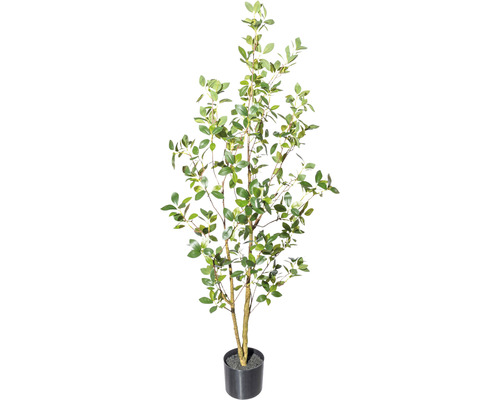 Kunstplant Ficus ginseng groen in pot H 130 cm