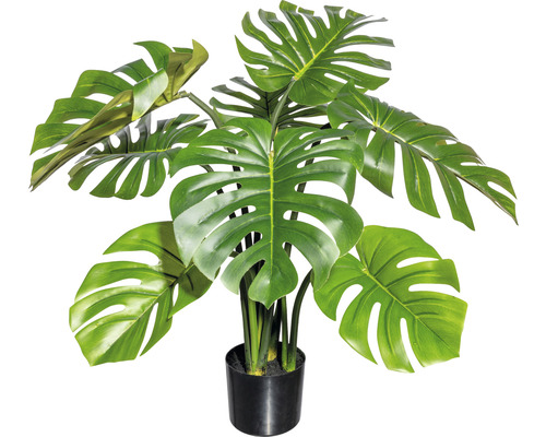 Kunstplant Splitblad philodendron groen in pot H 90 cm
