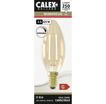 CALEX LED filament lamp E14/3,5W B35 warmwit goud