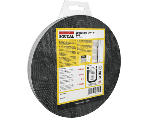 SOUDAL Soudaband DIY BG1 zelfklevend voegdiepte 20 voegbreedte 4-9 mm lengte 8 m