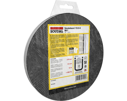 Soudal Soudaband DIY BG1 zelfklevend voegdiepte 15 voegbreedte 2-6 mm, lengte 12 m-0