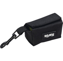 Poepzakdispenser van textiel met karabijnhaak