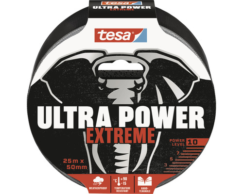 Tesa Ultra Power Extreme textieltape, 25 meter bij 50 millimeter