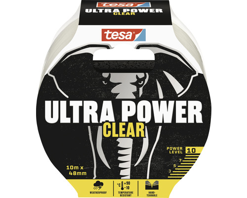 TESA Ultra Power Clear reparatietape transparant 48 mm x 10 m