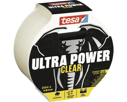 Tesa Ultra Power Clear tape rol 20 meter maal 48 millimeter