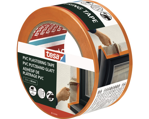Tesa PVC pleistertape, 33 meter maal 50 millimeter