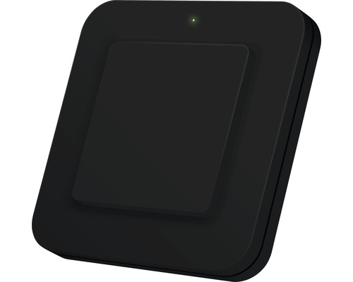 Zwarte smart home schakelaar met ledindicator