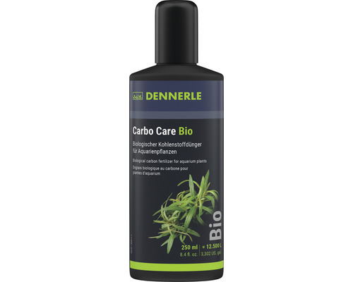 DENNERLE Carbo Care bio aquariumplantenmest 250 ml Dennerle Carbo Care Bio biologische koolstofmeststof voor aquariumplanten in een fles van 250 ml