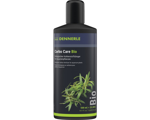 DENNERLE Carbo Care bio aquariumplantenmest 500 ml Dennerle Carbo Care Bio, biologische koolstofmeststof voor aquariumplanten, fles van 500 ml