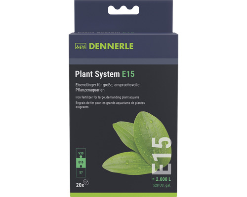 DENNERLE Aquariumplantenmest Plant system E15 20 st