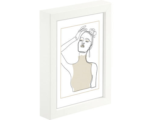 Ingelijste afbeelding met abstracte vrouw voorstelling