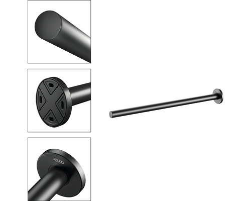 Keuco handdoekstang voor wandmontage