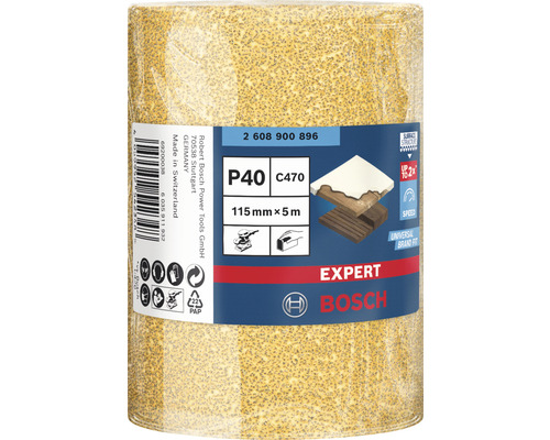 Bosch Expert schuurrol korrel P40, 115 mm x 5 m