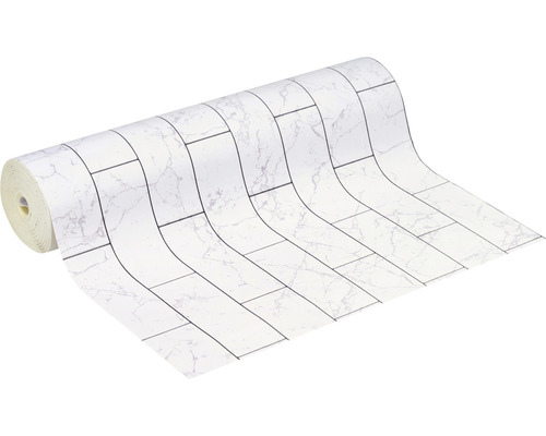 Rol behang met marmeren tegelmotief