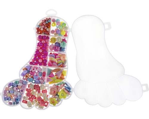 Opbergdoos met verschillende knutselkralen