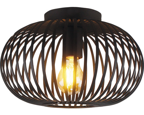 Plafondlamp met metalen lampenkap