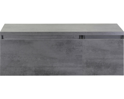 SANOX Badkamermeubelset Frozen 120 cm - wastafel 2 lades met softclose beton antraciet