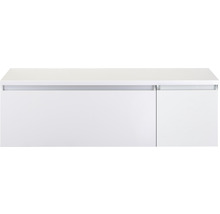 Witte wastafelonderkast met lade en deur