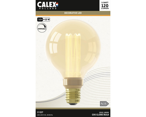 CALEX LED lamp Crown E27/3,5W G95 warmwit goud
