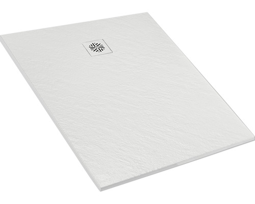 Rechthoekige douchebak met afvoergarnituur