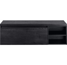 Hangende wastafelonderkast met lade en planken