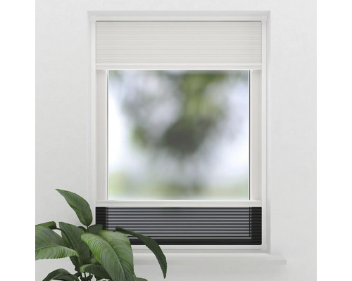 Raam met plisségordijn voor lichtregeling