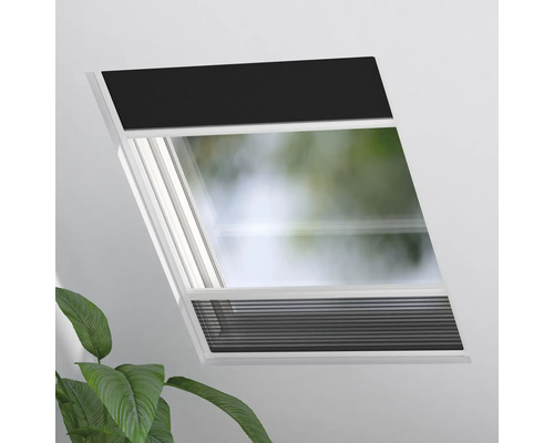 Dakvenster met verduisterend rolgordijn