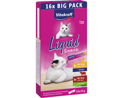 VITAKRAFT Kattensnoepjes Liquid Snack 16 st