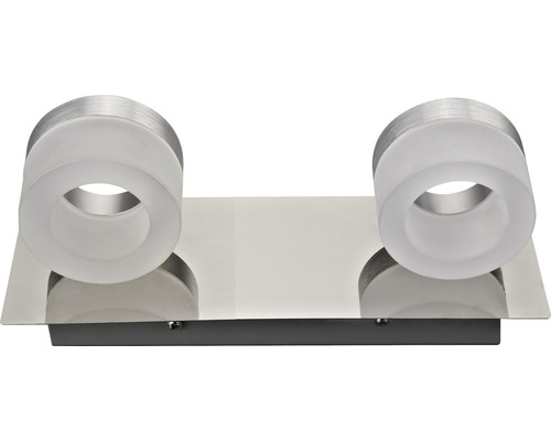 Dubbele wandlamp met glazen cilinders