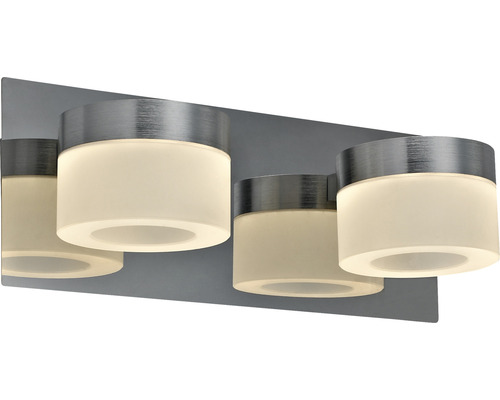 Meerarmige wandlamp met cilindervormige lampenkappen voor badkamer