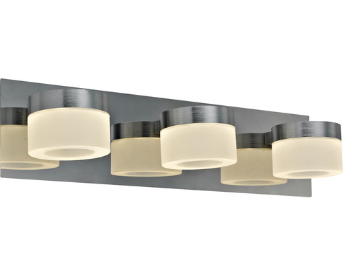 Meerarmige badkamerlamp met cilindrische lampenkappen