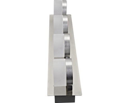 Wandlamp met vier lampen van metaal en glas