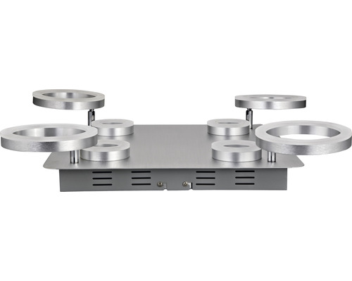 Lampvoet met zes ringen voor bevestiging van lampenkappen