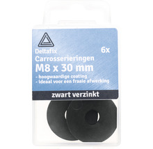 Deltafix carrosserieringen M8 x 30 millimeter, zes stuks