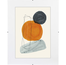 Decoratieve afbeelding met geometrische vormen in lijst