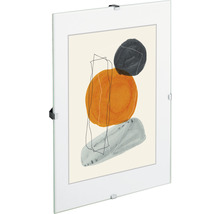 Glazen fotolijst met modern kunstmotief