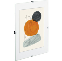 Glazen fotolijst met abstracte illustratie