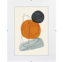 Ingelijste afbeelding met abstracte geometrische vormen