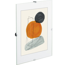 Glazen fotolijst met abstract kunstwerk