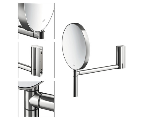 Ronde make-upspiegel voor wandmontage