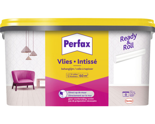 PERFAX Ready & Roll behanglijm vlies 9 kg geschikt voor 60 m²