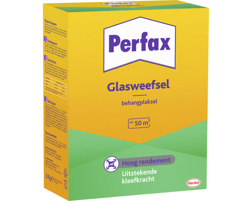 PERFAX Behanglijm voor glasweefselbehang 1 kg geschikt voor 50 m² Perfax glasweefsel behangplaksel verpakking