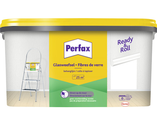 PERFAX Behanglijm Ready & Roll voor glasweefselbehang 5 kg geschikt voor 25 m²