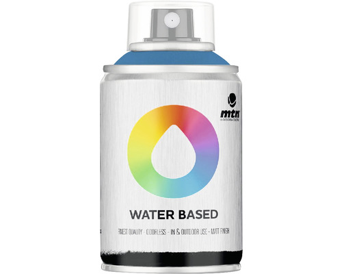 MTN Water Based spuitlak mat Prussian Blue 100 ml Spuitbus met watergedragen verf