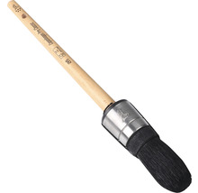 Ronde kwast met houten handvat en haren