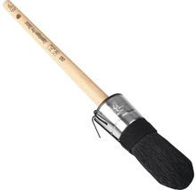 Ronde kwast met houten handvat en borstelharen