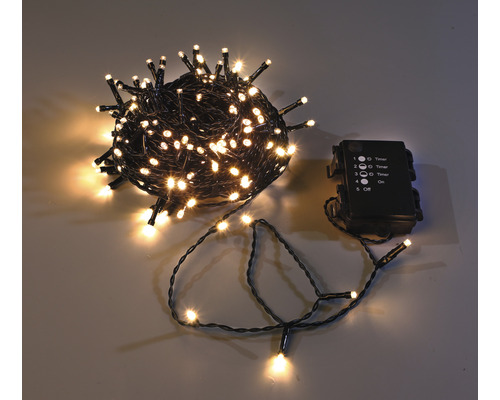LAFIORA Kerstverlichting LED lichtsnoer 192 lampjes warmwit 19,1 meter met 6 - uur timer LAFIORA Kerstverlichting LED lichtsnoer 192 lampjes warmwit 19,1 meter met 6 - uur timer