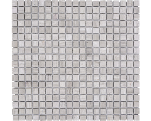 Natuursteen mozaïek MOS 15/2012 Quadrat Marmor grijs 30,5x32,2cm Vierkante mozaïektegel van aardewerk